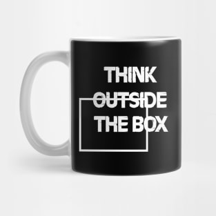 think outside the box Mug